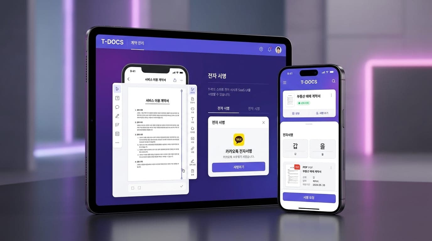 T-DOCS (티독스) 사이트 화면