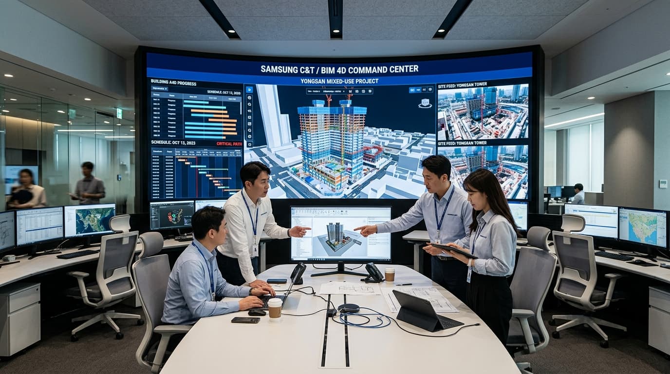 메트로종합건설 스마트 BIM 4D 통합 관제센터