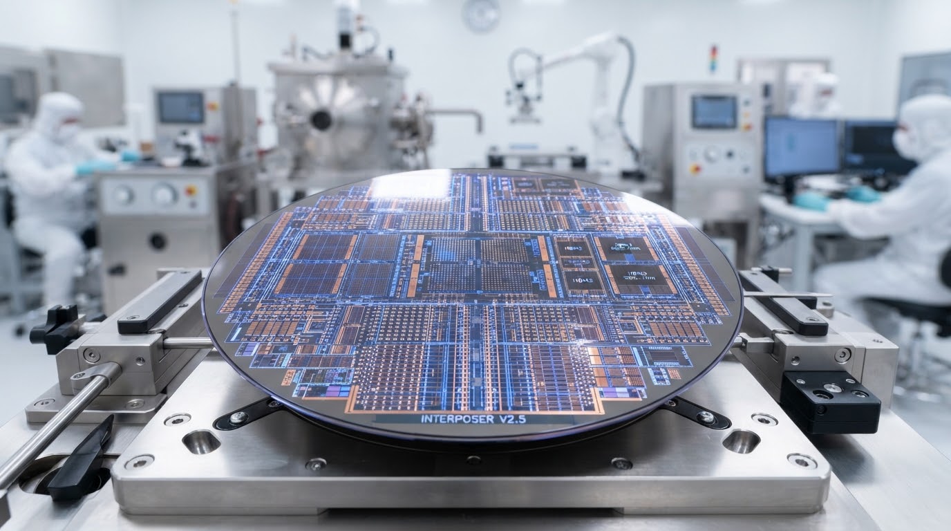 NANO ADVANCED 2.5D Interposer v2.5 Wafer in Cleanroom Packaging Stage